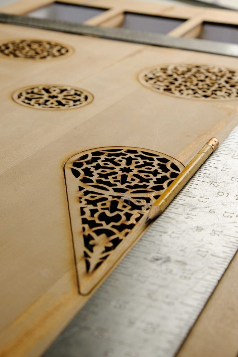 Qanun instrument under construction